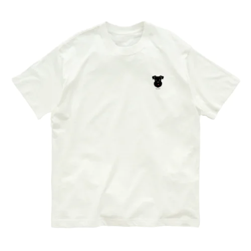SAJIKA　ミニチュアシュナウザー　Black2 Organic Cotton T-Shirt