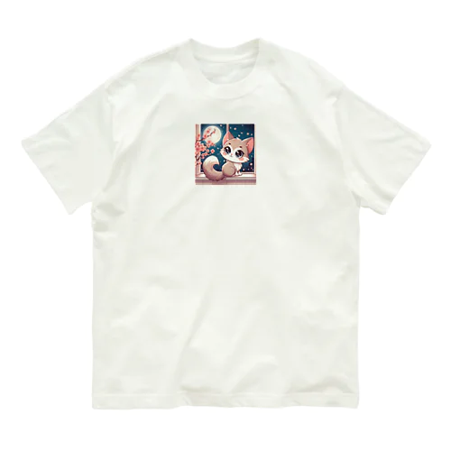 目が可愛い猫グッズ Organic Cotton T-Shirt