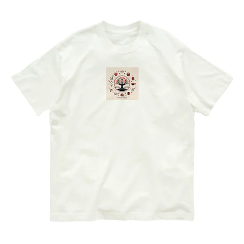 セラピスト生命ロゴ オーガニックコットンTシャツ