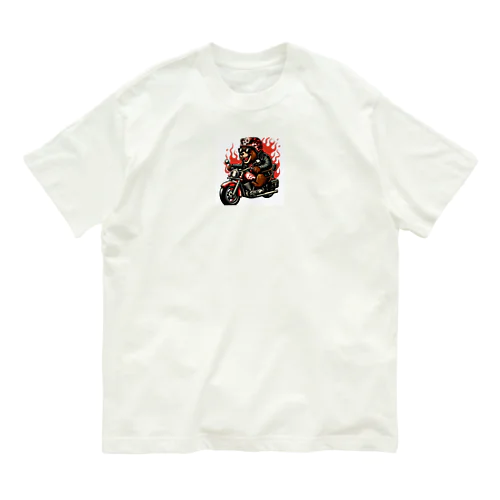 Kuma.Biker オーガニックコットンTシャツ