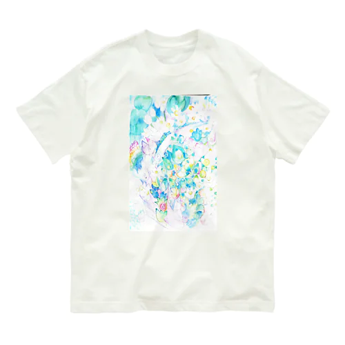 白い蓮のおりゅうちゃん Organic Cotton T-Shirt