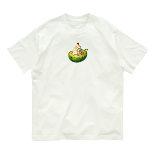 メロンと生クリームとさくらんぼ Organic Cotton T-Shirt