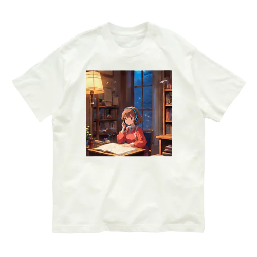 lo-fi girl オーガニックコットンTシャツ