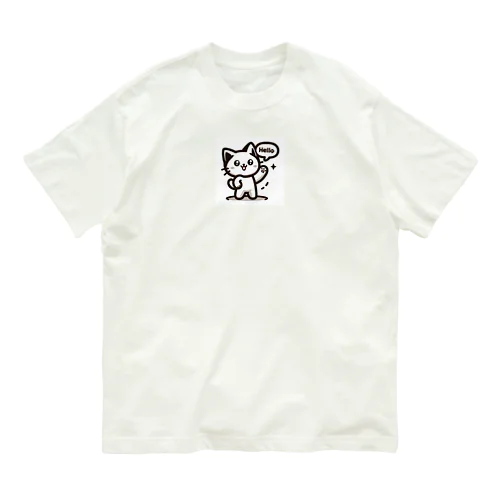 ねこワールドで大冒険♪ オーガニックコットンTシャツ