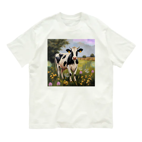 牧場の牛さん Organic Cotton T-Shirt