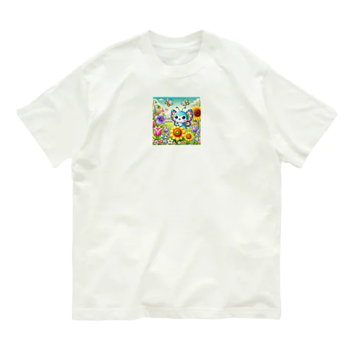 🦋ちょうちょの大冒険グッズコレクション🌼✨ オーガニックコットンTシャツ