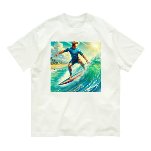 サーフィン男子 Organic Cotton T-Shirt