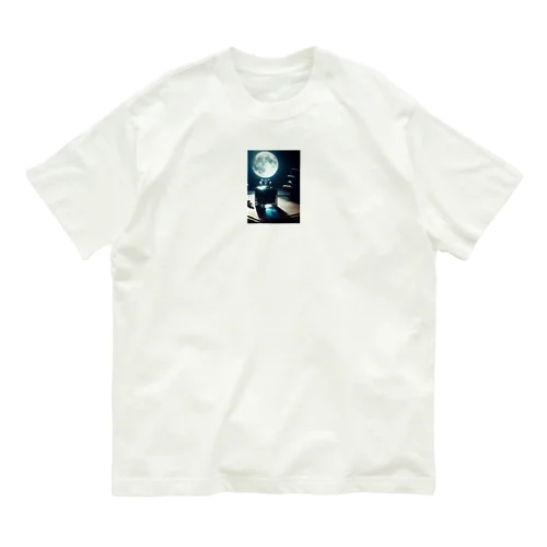 月とインク瓶 Organic Cotton T-Shirt