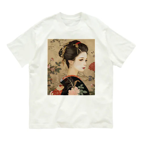 Ukiyo-e : Beautiful Japanese Girls Organic Cotton T-Shirt