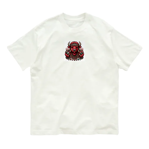 バイソン グラフィック Tシャツ オーガニックコットンTシャツ