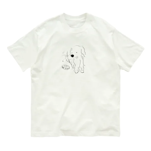 パン好きダックスフンド オーガニックコットンTシャツ