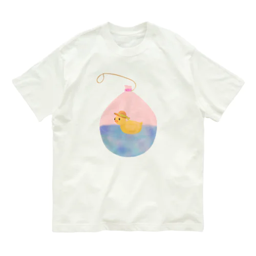 水ヨーヨーに住むアヒルさん① Organic Cotton T-Shirt