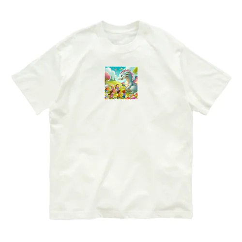 子供向き優しい龍 Organic Cotton T-Shirt