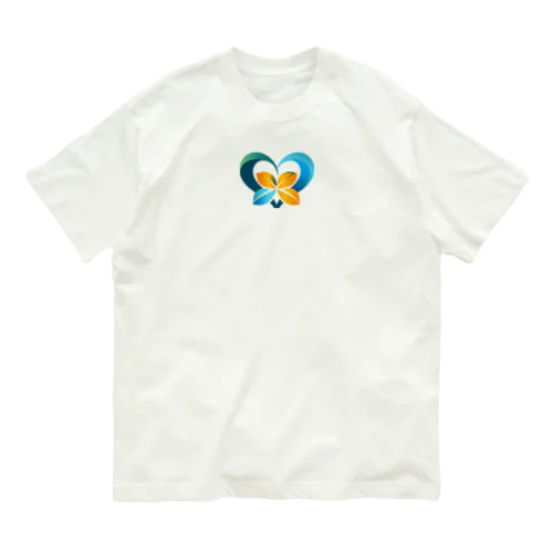 ハート四葉ロゴ Organic Cotton T-Shirt