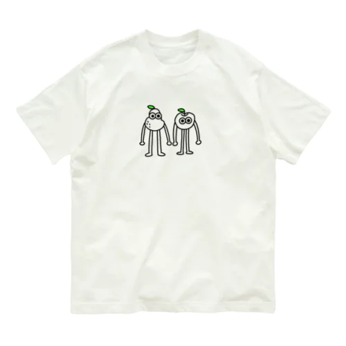 高身長の梨とリンゴ Organic Cotton T-Shirt