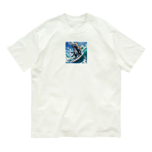 サーフィンをするファフニール Organic Cotton T-Shirt