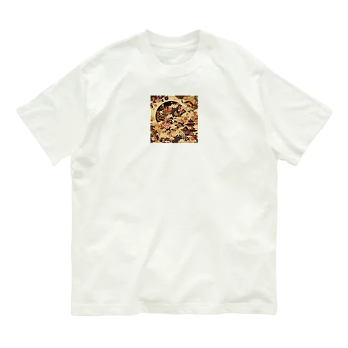 和装に合う優美な柄 Organic Cotton T-Shirt