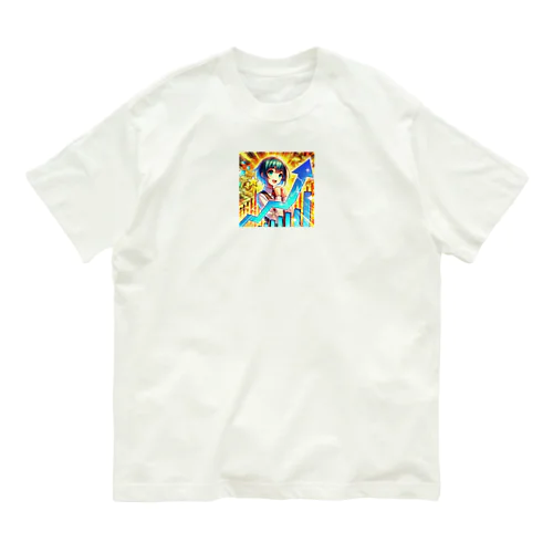 株価高騰 オーガニックコットンTシャツ