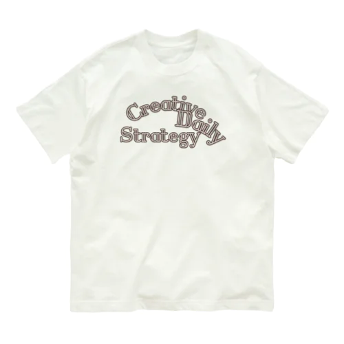 creative daily strategy シリーズ背負いパンケーキ Organic Cotton T-Shirt