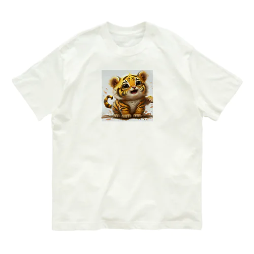 金色の虎 オーガニックコットンTシャツ