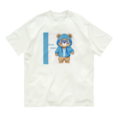 Hepo hepo SMILE オーガニックコットンTシャツ