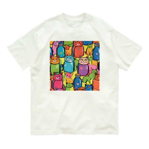 ポップな猫 Organic Cotton T-Shirt