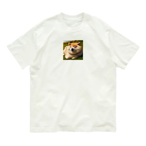 くつろぎすぎた柴犬 Organic Cotton T-Shirt