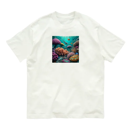 海の生き物 オーガニックコットンTシャツ