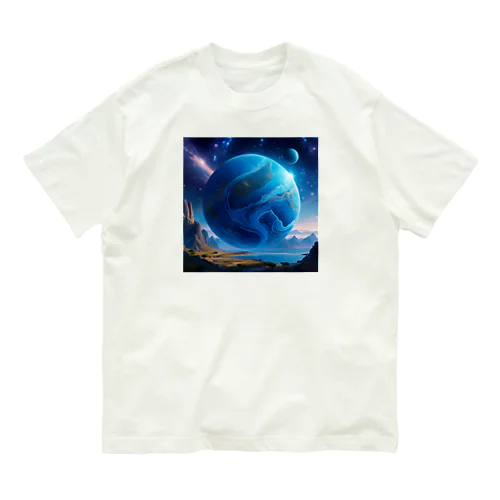 青き惑星のファンタジー Organic Cotton T-Shirt