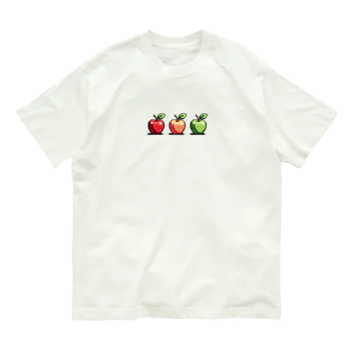 リンゴ オーガニックコットンTシャツ