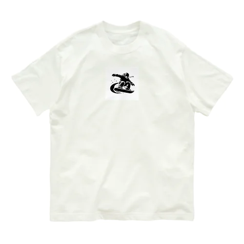 スノーボード　ライディング Organic Cotton T-Shirt