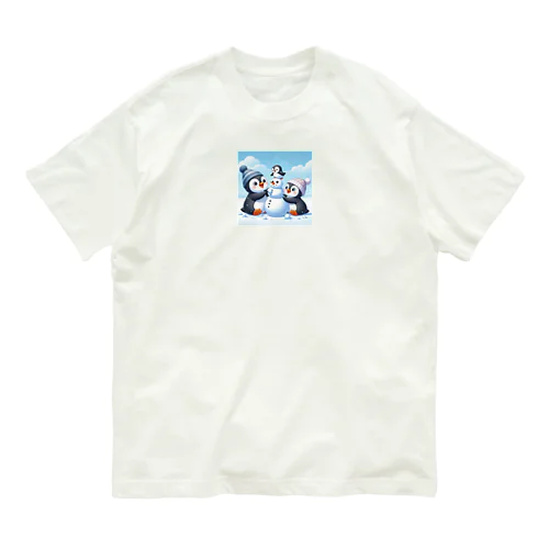 たのしいペンギン Organic Cotton T-Shirt