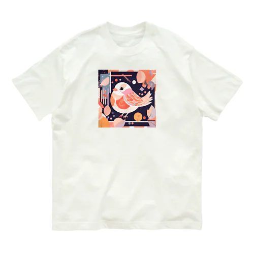 アート風の鳥 Organic Cotton T-Shirt