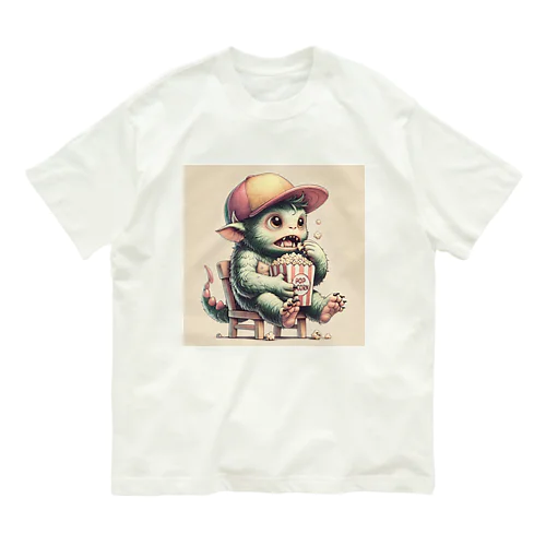 うまうまポップコーン Organic Cotton T-Shirt