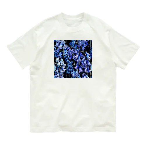 イラスト落ち着いた色合いのブルーベルの花２ Organic Cotton T-Shirt