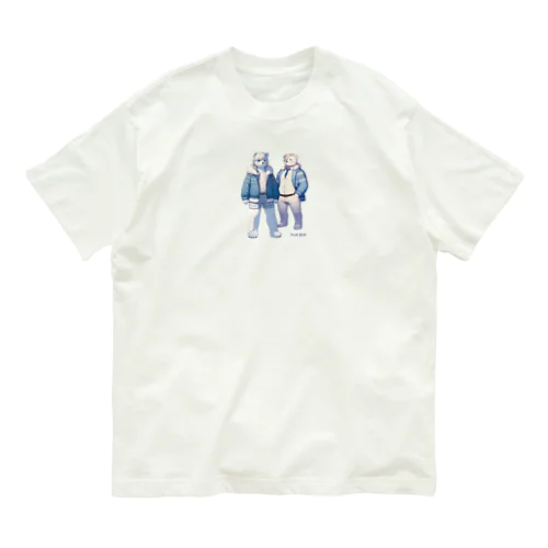 マジマジしろくまペア Organic Cotton T-Shirt