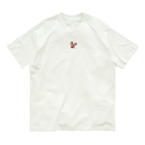 リスの後ろ姿は尊い Organic Cotton T-Shirt