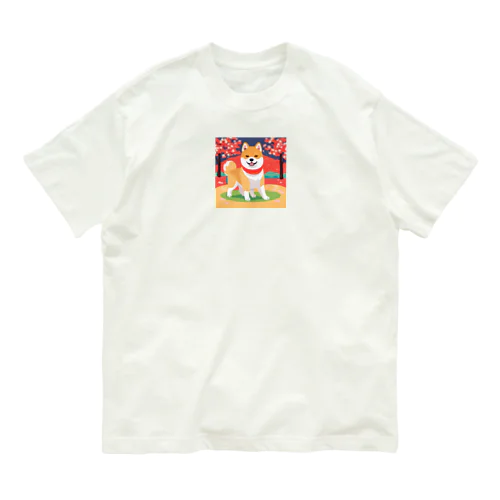 日本の守り手秋田犬 Organic Cotton T-Shirt