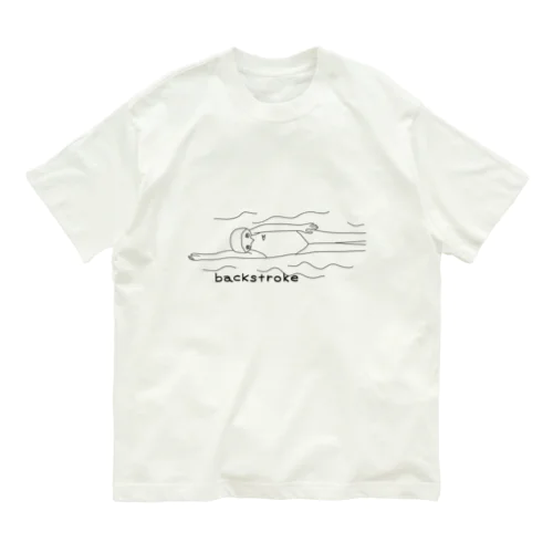 夏のバックストローク（モノクロ） Organic Cotton T-Shirt