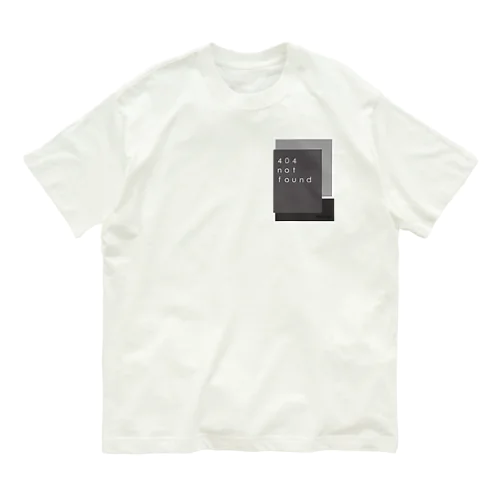 404 not found オーガニックコットンTシャツ