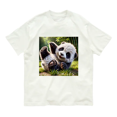 モフモフパンダ ゴロゴログッズ Organic Cotton T-Shirt