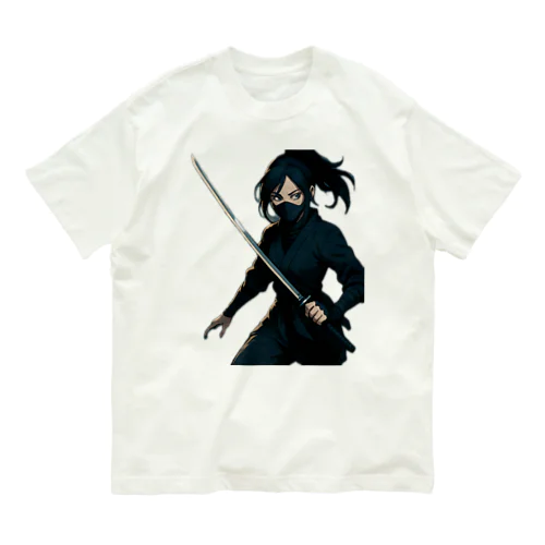 Ninja Girl T-Shirt 女忍者Tシャツ Organic Cotton T-Shirt