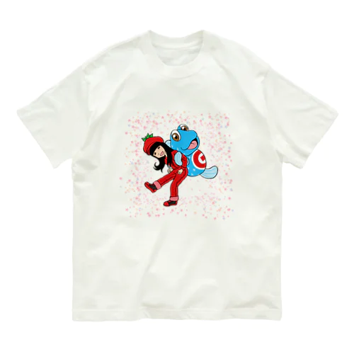 トマトのねえとガタちゃん Organic Cotton T-Shirt