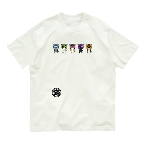 猫ルチャドーラーズ Organic Cotton T-Shirt