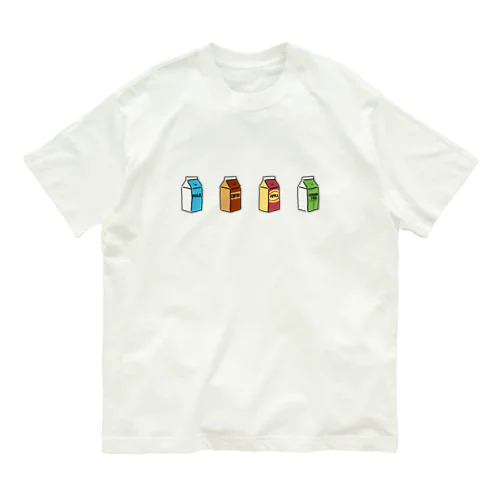 ぎゅうにゅうさんと仲間たち Organic Cotton T-Shirt