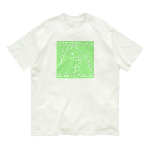 KAIJUU（グリーン） オーガニックコットンTシャツ