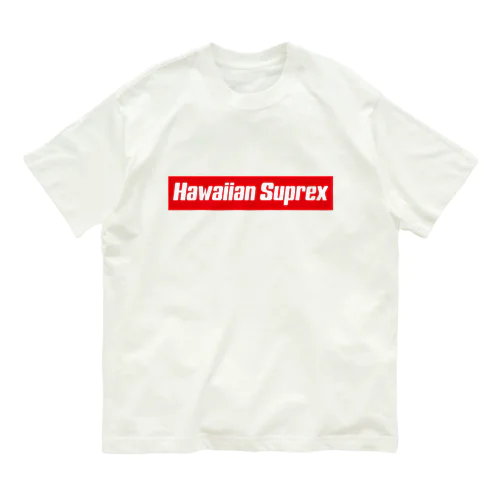 Hawaiian Suprex Box Logo Organic Cotton T-Shirt