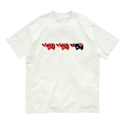 赤べこ三匹衆 Organic Cotton T-Shirt