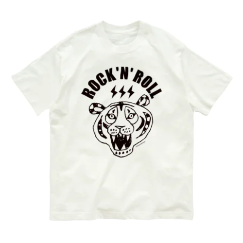 寅年 ROCK 'N' ROLL TIGER タイガー／トラ／虎 オーガニックコットンTシャツ