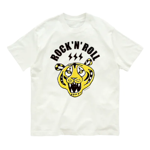 寅年 ROCK'N'ROLL TIGER タイガー／トラ／虎／ オーガニックコットンTシャツ